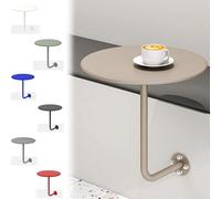 Générique Table De Bar Ronde À Fixation Murale, Bureau Flottant pour Salle À Manger, Table Basse De Type L pour Cocktail, pour Petits Espaces Stable Et Solide(Bleu)