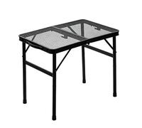 Générique Table de Barbecue Pliante Table Métal Grill Réglable en Hauteur