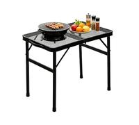 Générique Table de Barbecue Pliante Table Métal Grill Réglable en Hauteur