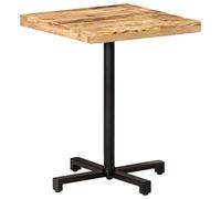 Générique Table de Bistro Carrée 60x60x75 cm Bois de manguier Brut,Tables,Tables à manger-320264