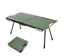 Générique Table de Camping,Bureau Portable en D'Aluminium,Table De Camping Pliante pour Pique-Nique - pour Randonnée Voyage Pique-Nique BBQ Plage Road Trip Extérieur Intérieur Jardin Arrière-Cour