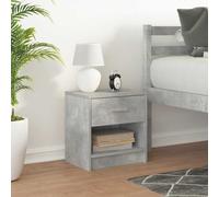 Générique Table de Chevet avec tiroir Gris béton 39x28x41 cm,858755