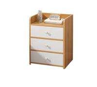 Générique Table de Chevet de Luxe en Bois avec 3 tiroirs - Table de Chevet élégante avec Rangement pour Chambre à Coucher - Table de Chevet Moderne en Bois avec tiroir pour Ranger Vos Essentiels