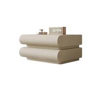 Générique Table de Chevet en Bois Massif avec 3 tiroirs, Table de Chevet Mobile en pin for Chambre à Coucher(Khaki Two Pumps)