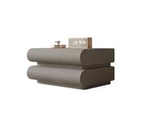 Générique Table de Chevet en Bois Massif avec 3 tiroirs, Table de Chevet Mobile en pin for Chambre à Coucher(Light Gray Two Pumps)