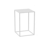 Générique Table de Chevet Moderne, Table de Chevet, Support de Plante, présentoir de Table d'appoint for Couloir, Chambre à Coucher, Salon(Milk Color,40x40x75cm)