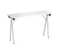 Générique Table de Formation Pliante Plateau Gris Clair L 120 x P 40 cm (Aluminium)