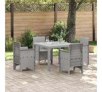 Générique Table de Jardin Gris Clair 100x100x73 cm Poly Rattan,Tables de Jardin,10.7KG-871683