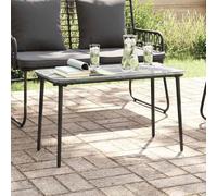 Générique Table de Jardin Noir 80 x 40 x 45.5 cm Poly rotin,Meubles,Mobilier de Jardin,Tables de jardin-42010364