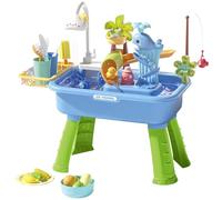 Générique Table De Jeu d'eau, avec Pompe Apprentissage Sensoriel, Set Table De Jeu d'eau Évier Piscine, pour Garçons Filles Intérieur Extérieur Jardin Cour Terrasse Plage Parc