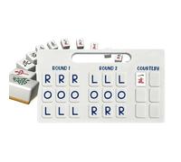 Générique Table de Mahjong Solo,Jouet De Stratégie Et D'habileté pour Pratiquer - Ensemble De Mahjong pour,Idéal pour Réunions Amicales Familiales Adultes Femmes