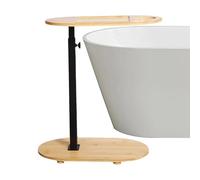 Générique Table De Plateau De Réglable en Hauteur - Construction en Bois Et Métal, Supérieure De Quarante sur Vingt-Deux Centimètres, Châssis De Trente-Six sur Vingt-Deux Centimètres, Étagère D