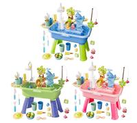 Générique Table d'eau Enfant Exterieur avec Pompe Électrique 4 en 1 | Table Sensorielle Éducative Eau Sable | Jeux d'eau avec Eau Courante | Apprentissage Compétences De Vie | pour Plage