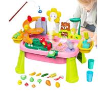 Générique Table d'eau Extérieur | Jeu de Pêche Table d'Activités Aquatiques Extérieur | Jouets Sensoriels pour Bébé Préscolaire Salle de Jeux Jardin Parc Aire de Jeux