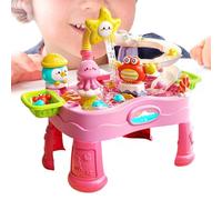 Générique Table d'eau pour,Jouet Estival Multicolore Portable et Ajustable,Table d'activité Aquatique en Plein air Estivale - pour Jardin, Piscine, Plage, terrasse, Balcon, pelouse, Prairie