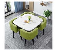 Générique Table et Chaise Encastrables Petit, Table de conférence carrée/Ronde, Basse et Chaise Ensemble, Table de NéGociation Vente Boutiques RéUnions(X,90cm/35.4in)