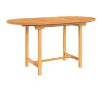 Générique Table Extensible de Jardin 110-160x80x75 cm Bois de Teck Solide,Meubles,Tables de Jardin,Brun,28.96 KG,363486
