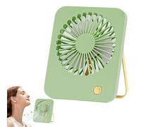 Générique Table Fan,180° Tilt Adjustable Personaal Cooler | Portable Quiet Cooling USB Fan with Handle for Caaamping Desk School Gym Garden Travel Beach Tents