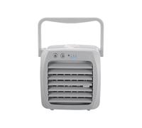 Générique Table Fan, 3-Speed Portable Cooling Device, Built-In Humidifier Function, Quiet Wind Blower Design, 5.51x5.51x5.51 inches, for Garage, Tent, RV, Car, Bedroom, Kitchen, Outdoor Use