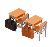 Générique Table Miniature Modèle Bureaux, Table à Manger | table et chaises pour maison Cartables École de Rôle Meubles Miniatures