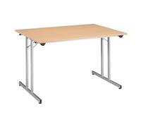 Générique Table Multi-usages Pliante L 120 x P 80 cm (Hêtre/Aluminium)