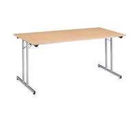 Générique Table Multi-usages Pliante L 160 x P 80 cm (Hêtre/Aluminium)