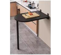 Générique Table Murale Pliante - Design Polyvalent Peu encombrant for Cuisine, buanderie, Bar - Table à Manger compacte Pliable(Black,80x40cm/31x15.6in)