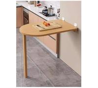 Générique Table Murale Pliante - Design Polyvalent Peu encombrant for Cuisine, buanderie, Bar - Table à Manger compacte Pliable(Natural Wood,80x30cm/31x12in)