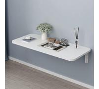 Générique Table Murale Pliante Gain de Place avec abattants, Table de Cuisine et de Bar compacte, Bureau Flottant Extensible, Plan de Travail Pliable et Polyvalent (70 x 30 cm / 27,6 x 11,8 Pouces)
