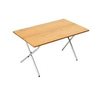 Générique Table Pliante de Camping d'extérieur, Table Portable, Pique-Nique, Accessoire Pliable, Tipo Maleta Home(Bamboo Folds in Half)