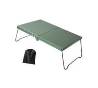 Générique Table Pliante Mini Table de Camping Portable et Légère Table de Plage Pliable Bureau Touristique Repliable Meuble D'Extérieur Alliage Aluminium Acier, Vert