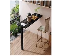 Générique Table Pliante Murale - Bureau Flottant Peu encombrant for Petits espaces, Cuisine et Bureau à Domicile, Noir (75 x 70 cm)(75x70cm/29.3x27in)