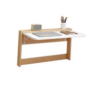 Générique Table Pliante Murale en Bois Massif, Table Pliante Flottante Peu encombrante, for buanderie à Domicile, l'étude, Balcon et Bureau(Color 3,84x49cm)
