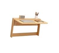 Générique Table Pliante Murale en Bois Massif, Table Pliante Flottante Peu encombrante, for buanderie à Domicile, l'étude, Balcon et Bureau(Color 2,84x49cm)