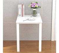 Générique Table Pliante Murale en Bois, Style Minimaliste Moderne, Charge Maximale de 60 kg, Dimensions de 100 x 50 cm et 75 x 46 cm, Idéale pour Petits Espaces