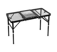 Générique Table Pliante Portable d'extérieur - réglable en Hauteur | de Four à Pizza de préparation de Gril avec Sac, Table à Manger légère et Pliable Camping Pique-Nique Jardin Patio randonnée lois