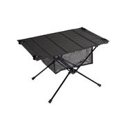 Générique Table Pliante Portable en Alliage d'aluminium, Compatible avec Le Camping et Les Pique-niques Plein air. Fabriquée Tissu Oxford 1680D, Elle est idéale for excursionnistes(Black Set)