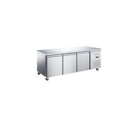 Générique Table Réfrigérée Positive Centrale 3 Portes 180 x 60 cm - +2/+8°C - Inox - Snack Professionnel