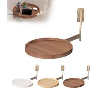 Générique Table Ronde Pliante Murale, Extensible Et IdéAle pour Les Petits Espaces, Table Basse Flottante Et Pliable, Parfaite comme Chevet, D'Appoint pour Canapé, Chambre, Bureau, Salon Ou Balcon(B)