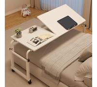 Générique Table Roulante Médicale Réglable - Bureau D'ordinateur Portable Extensible de Nourriture, Plateau Mobile pour Lit et Hôpital