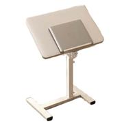 Générique Table Roulante pour Lit Canapé, Bureau Mobile Réglable en Hauteur, Table D Appoint Pliante, avec Barre D'arrêt Amovible, Facile À Monter, pour Salon Balcon Chambre, Design Léger(White)