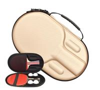 Générique Table Tennis Case Hard - Paddle Carrying Bag, Rigid Carbon Fiber Oval Racket Cover | Pressure-Resistant Storage Pouch Table Tennis Bag, Kids, Adults, Club, School, Team, Tournament