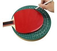 Générique Table Tennis Cutting Board - 22cm Rotary Cutting Mat | PVC Table for Racket Rubber Repair | Special Working Board for TableTennis Paddle Maintenance | Professional Pìng Pong Equipment