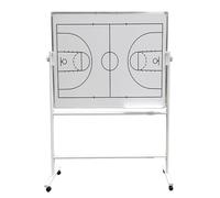 Générique Tableau Blanc Double Face Mobile avec marqueurs magnétiques et effaceur, idéal pour Les entraînements et Les séances stratégiques de Basketball, de Football et de Volleyball.