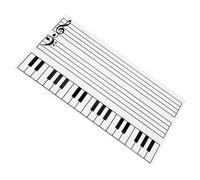 Générique Tableau Blanc Magnétique pour Partitions 30X60 CM Effaçable à Sec Caoutchouc Souple Blanc Bloc-Notes Magnétique pour Réfrigérateur Tableau Mémo et Planning Pratique