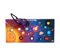 Générique Tableau d'Activités pour - Jeu Éducatif Système Solaire avec Contrôleur LED Interactif,Développement Psychomoteur, Télécommande LED Portable pour Maison, Voiture, École - et Adolescents