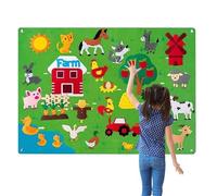 Générique Tableau d'apprentissage en Feutrine pour - Tableau D'histoires en Feutrine pour, Activité Murale Sensorielle Ṕour Raconter des Histoires, Panneau Mural Sensoriel P̀Our Énfants, Jouets