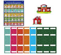 Générique Tableau de Poche Helping Hands - Tableau de Poche de 74 Cartes de présence | Photos attachables Qui est Ici Aujourd'hui, Helping Hands Pocket Chart Accessoires pour Enseignants de