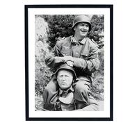 Générique Tableau Film La grande vadrouille affiche cinéma 50 x 70 cm noir et blanc cadre inclus