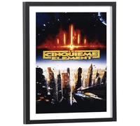 Générique Tableau Le cinquième élément 30 x 40 cm avec cadre en bois noir inclus - Affiche de film culte